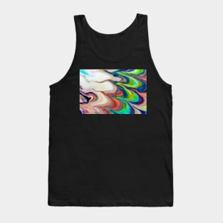 Mixing paints and colors, modern art Tank Top